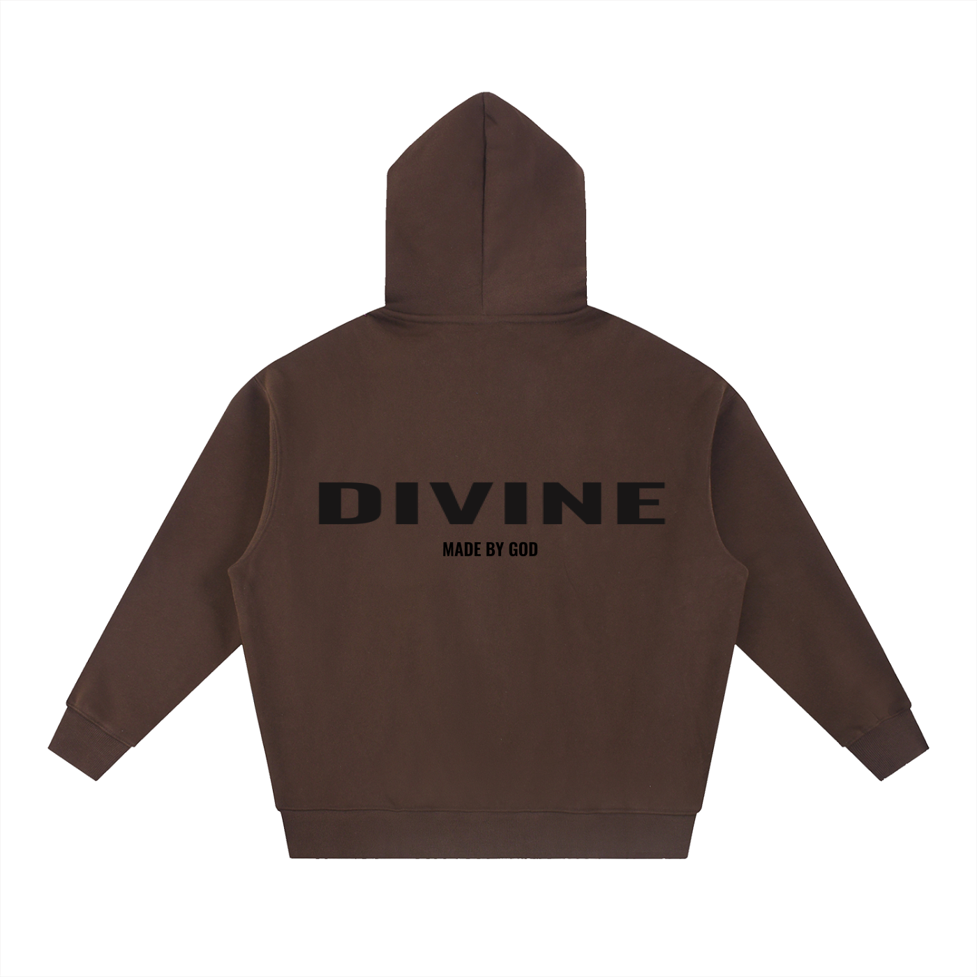 DIVINEMADEBYGOD Oversized Hoodie (Coffee)